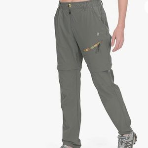 Women's Hiking Pants Lightweight Convertible Zip-Off Pants Quick Dry UPF 50 NWOT